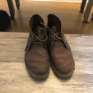Red Wing brown leather weekender chukkas
